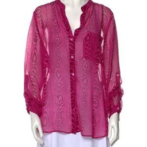 Stunning silk DVF top.